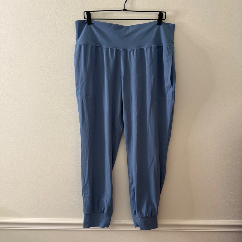 Athleta Salutation Jogger Dusty Blue High Rise Powervita Pants XL
